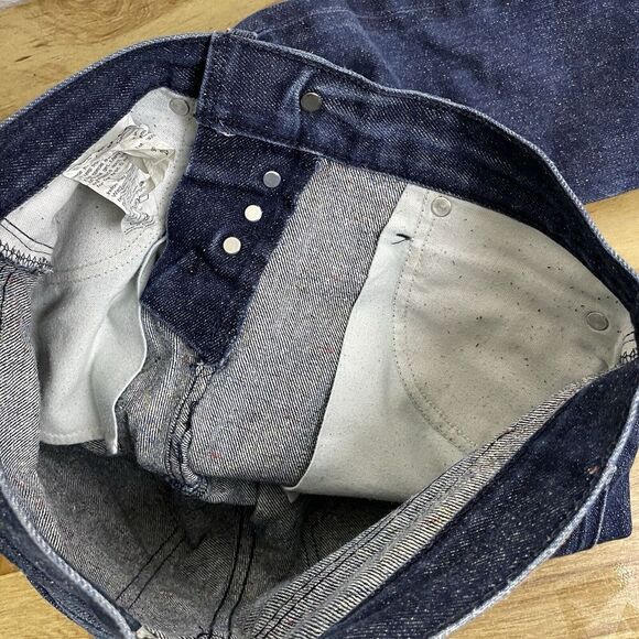 Naked Famous Skinny Guy 28 Mens Selvedge Multicolor Fill Paint Distressed 36" - Picture 12 of 15